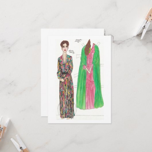 アマンダ紙人形 カード (正面/裏面インサイチュ)