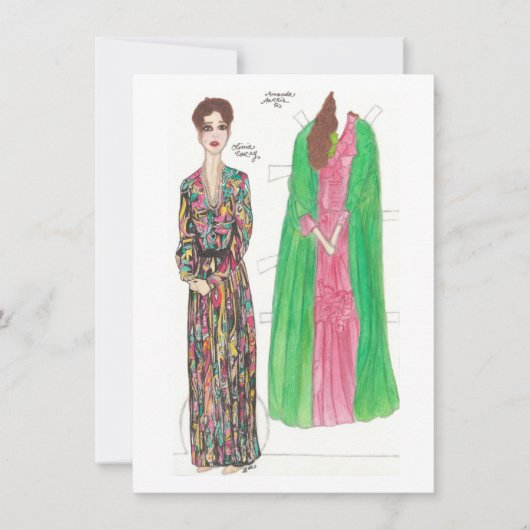 アマンダ紙人形 カード (正面)