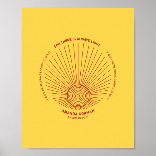 アマンダ・ゴルマン就任詩202 ポスター (正面)