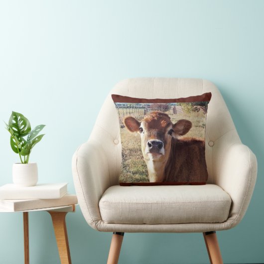 アマンダ: ジャージーの子牛の枕 クッション (椅子)