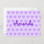 アマンダ（紫） ポストカード (正面/裏面)