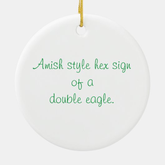 アマン派のスタイルのクリスマスのオーナメント セラミックオーナメント (裏面)