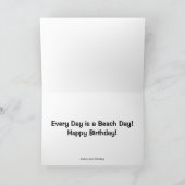 アマン派のビーチ日 カード (内部)