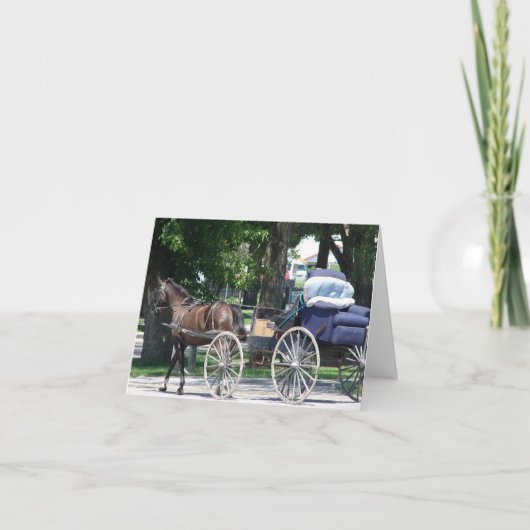 アマン派のリクライニングチェアNotecard カード (正面)