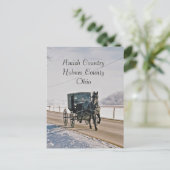 アマン派の国の馬および乳母車郵便はがき ポストカード (スタンド正面)