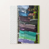 アマン派の夏の洗濯 ジグソーパズル (縦)