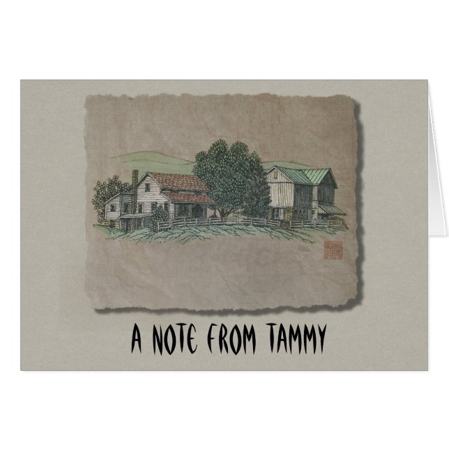 アマン派の家及び納屋 (正面横)