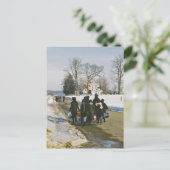 アマン派の授業日の郵便はがき ポストカード (スタンド正面)