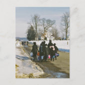 アマン派の授業日の郵便はがき ポストカード (正面)