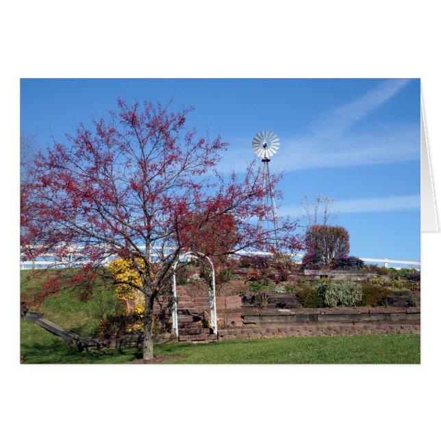 アマン派の秋の庭 (正面横)