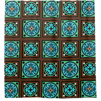 アマン派の織物のプリント シャワーカーテン