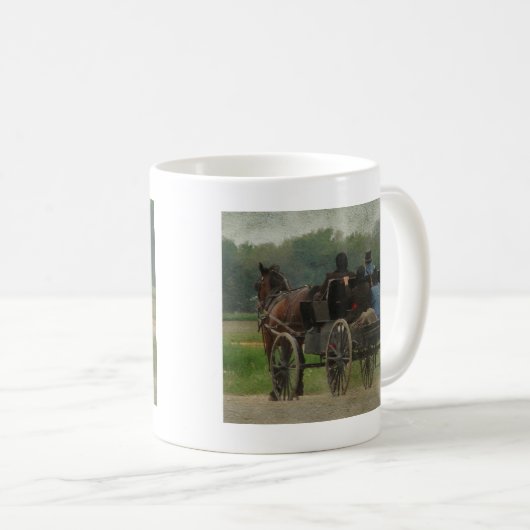 アマン派家族の遠出 コーヒーマグカップ (正面右)