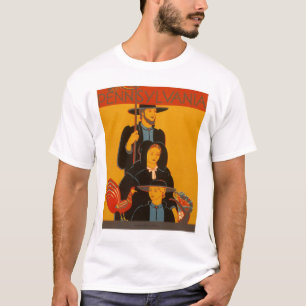 アマン派家族ランカスター1937 WPA Tシャツ