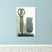 アマーシン王の宝Ur, c.2040 BC キャンバスプリント (インサイチュ (ウッドフロア))