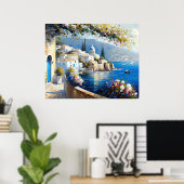 アマ地中海のルフィ海岸 ポスター (ホームオフィス)