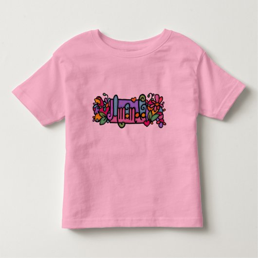 アマ女の子らしンダ！ トドラーTシャツ (正面)