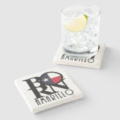 アマ生まれリロテキサス州 ストーンコースター (横)