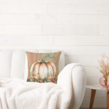 アミアブルオレンジ、白と緑の水の色のカボチャ