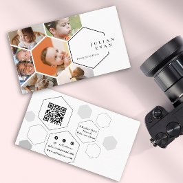 アミアブルハニカム多重写真コラージュ 名刺