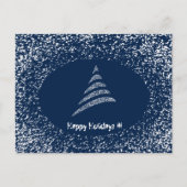 アミアブルモノク芸術的スクリスマスツリーホリデイ シーズンポストカード (正面)