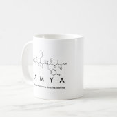 アミアペプチド名mug コーヒーマグカップ (正面左)