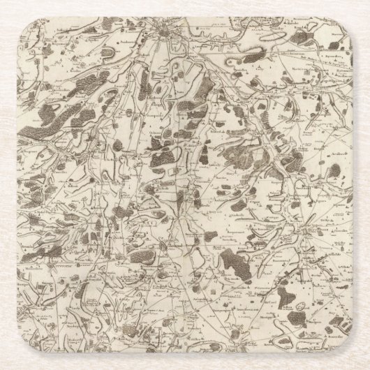 アミアン スクエアペーパーコースター (正面)