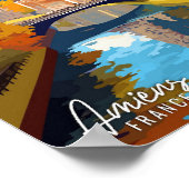 アミエンスフランスアートヴィンテージ旅行イラストレーション ポスター (角)