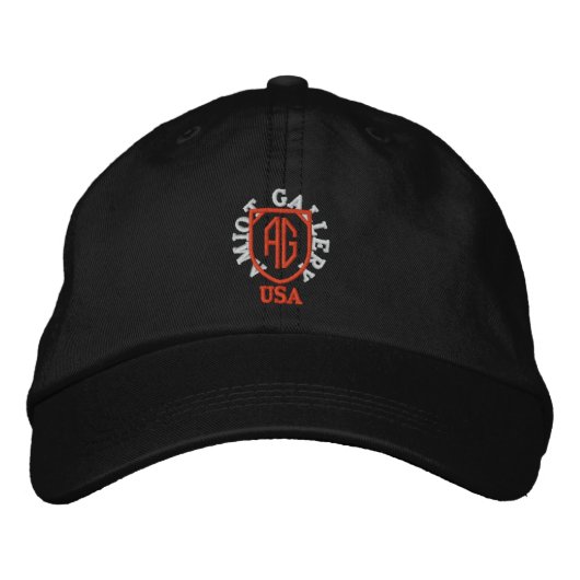 アミオットギャラリーUSA HAT 刺繍入りキャップ (正面)