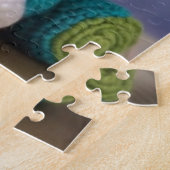 アミカラフルグルミバニー |かわいいウサギのクロシェ ジグソーパズル (側面)