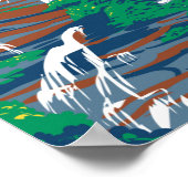 アミカローラ滝州パークグルジアヴィンテージ ポスター (角)