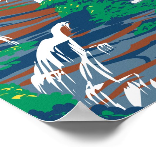 アミカローラ滝州パークグルジアヴィンテージ ポスター (角)