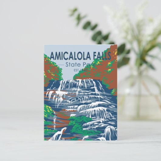 アミカローラ滝州パークグルジアヴィンテージ ポストカード (スタンド正面)