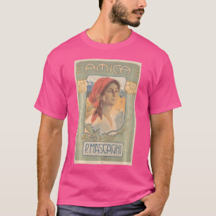 アミカヴィンテージオペラポスター Tシャツ