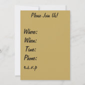 アミガサタケのきのこの狩りの招待状 招待状 (裏面)