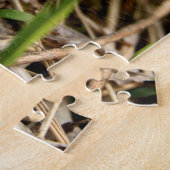 アミガサタケのきのこ ジグソーパズル (側面)