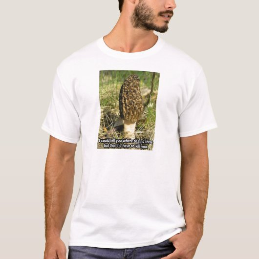 アミガサタケのハンターの秘密 Tシャツ (正面)