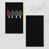 アミガサタケはレトロのハンターの菌学ヴィンテージの急速に広まります 名刺 (正面/裏面)