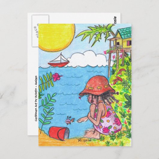 アミガスのはがき ポストカード (正面/裏面)