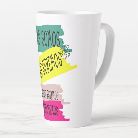 アミガスソモスアミガスセレモコモカブラエスタモスY カフェラテマグ (右アングル)