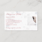 アミグリミ手編み・かぎ針編み冬服の写真 名刺 (裏面)