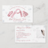 アミグリミ手編み・かぎ針編み冬服の写真 名刺 (正面/裏面)