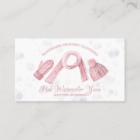 アミグリミ手編み・かぎ針編み冬服の写真 名刺 (正面)