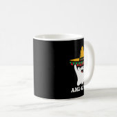 アミグ不気味ホストハロウィーン幽霊メキシコソンブレロA コーヒーマグカップ (正面右)