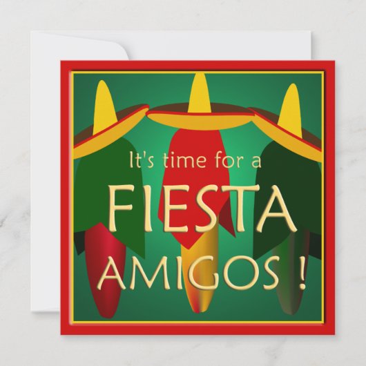 アミゴスフィエスタパーティの招待状 招待状 (正面)