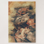 アミゴス馬3頭 ジグソーパズル (縦)