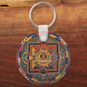 アミタユスの曼荼羅。19世紀チベット語学校 キーホルダー (正面)