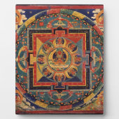 アミタユスの曼荼羅。19世紀チベット語学校 フォトプラーク (正面)