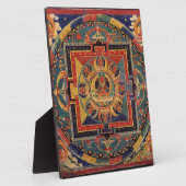 アミタユスの曼荼羅。19世紀チベット語学校 フォトプラーク (側面)