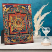 アミタユスの曼荼羅。19世紀チベット語学校 フォトプラーク (側面)