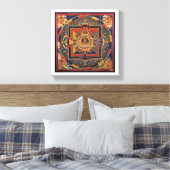 アミタユス曼荼羅、19世紀チベットの学校 キャンバスプリント (インサイチュ (寝室))